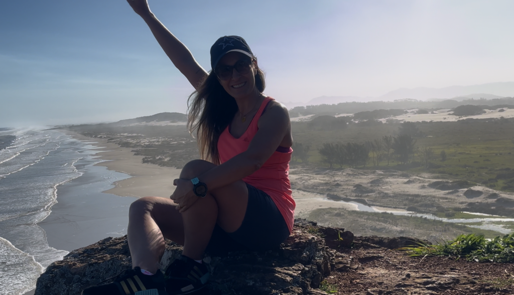 Mirante para fotos na Praia da Guarita